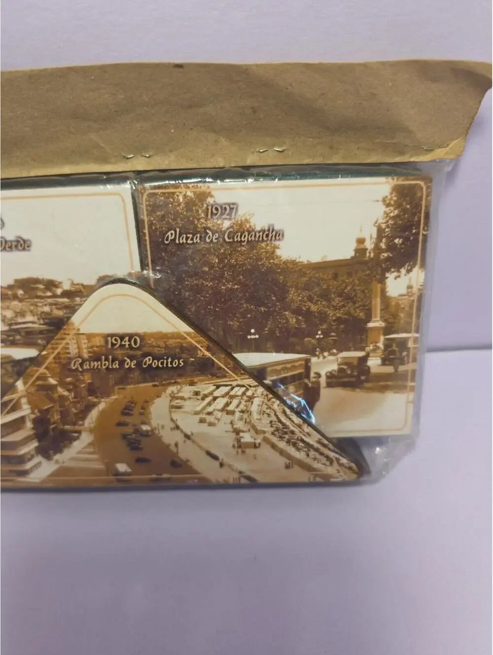 NIP Vintage 6 Coasters. Set De 6 Posavasos Y Servilletero Uruguay 1930's